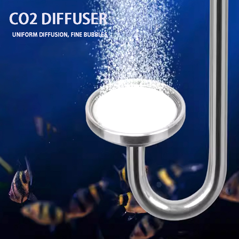 Planted Aquarium Supplies - Nebulizzatore di CO2 per acquario lega