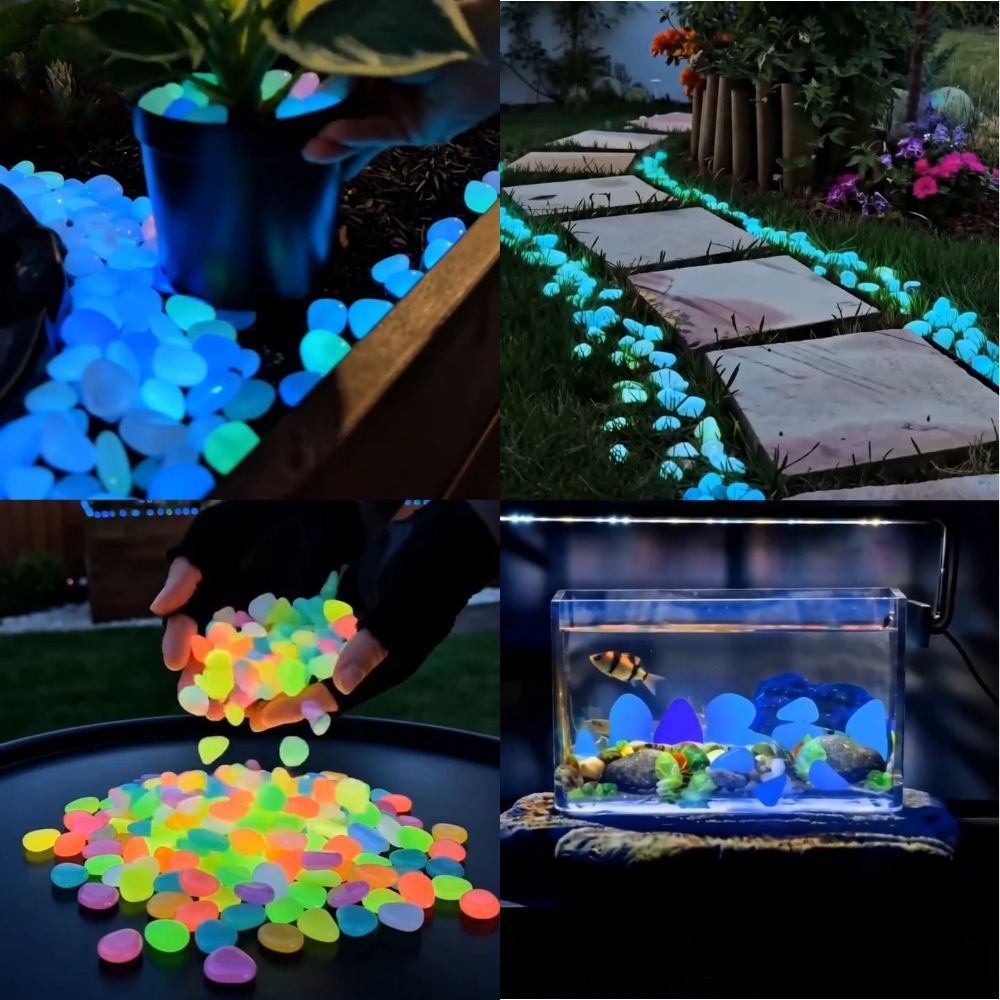 Aquarium Plant Light - Ciottoli luminosi colorati che si illuminano
