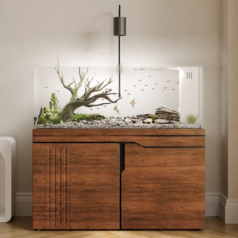 Aquarium Planted Wood - Grande Acquario in Vetro Ultra Bianco
