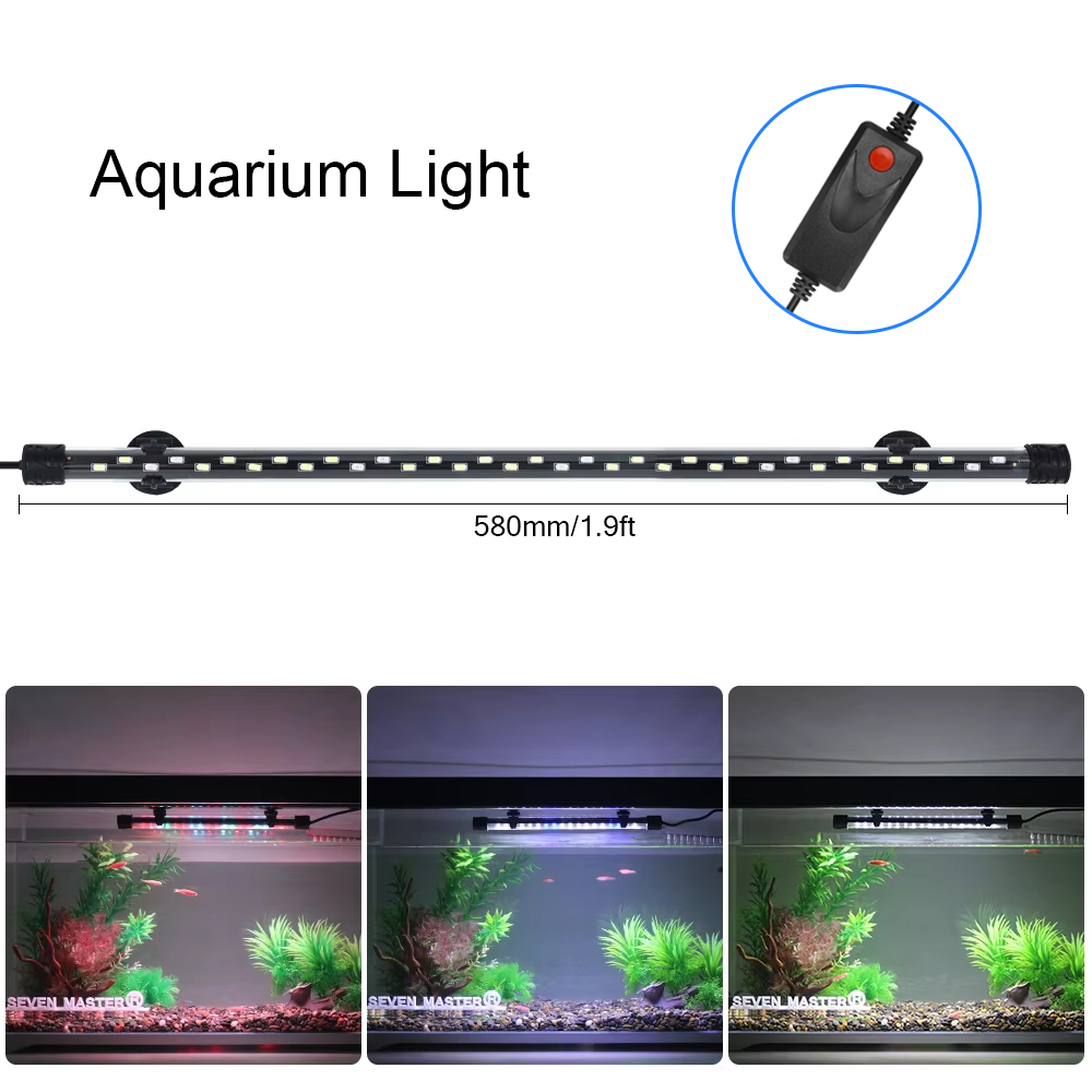 Aquarium Plant Light - 58CM Acquario Luce LED Pianta Coltiva