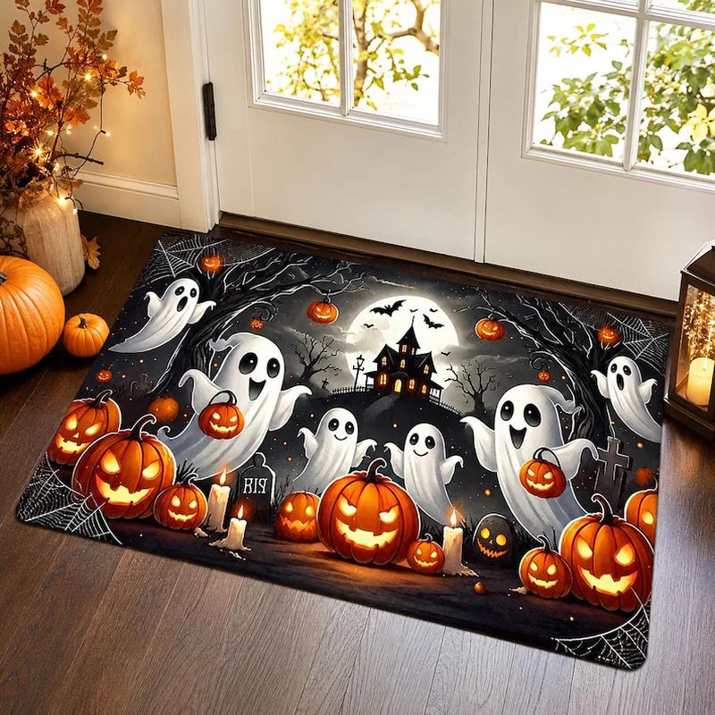 Aquarium Zombie - VIKAMA Tappetino di Halloween con Fantasmi,