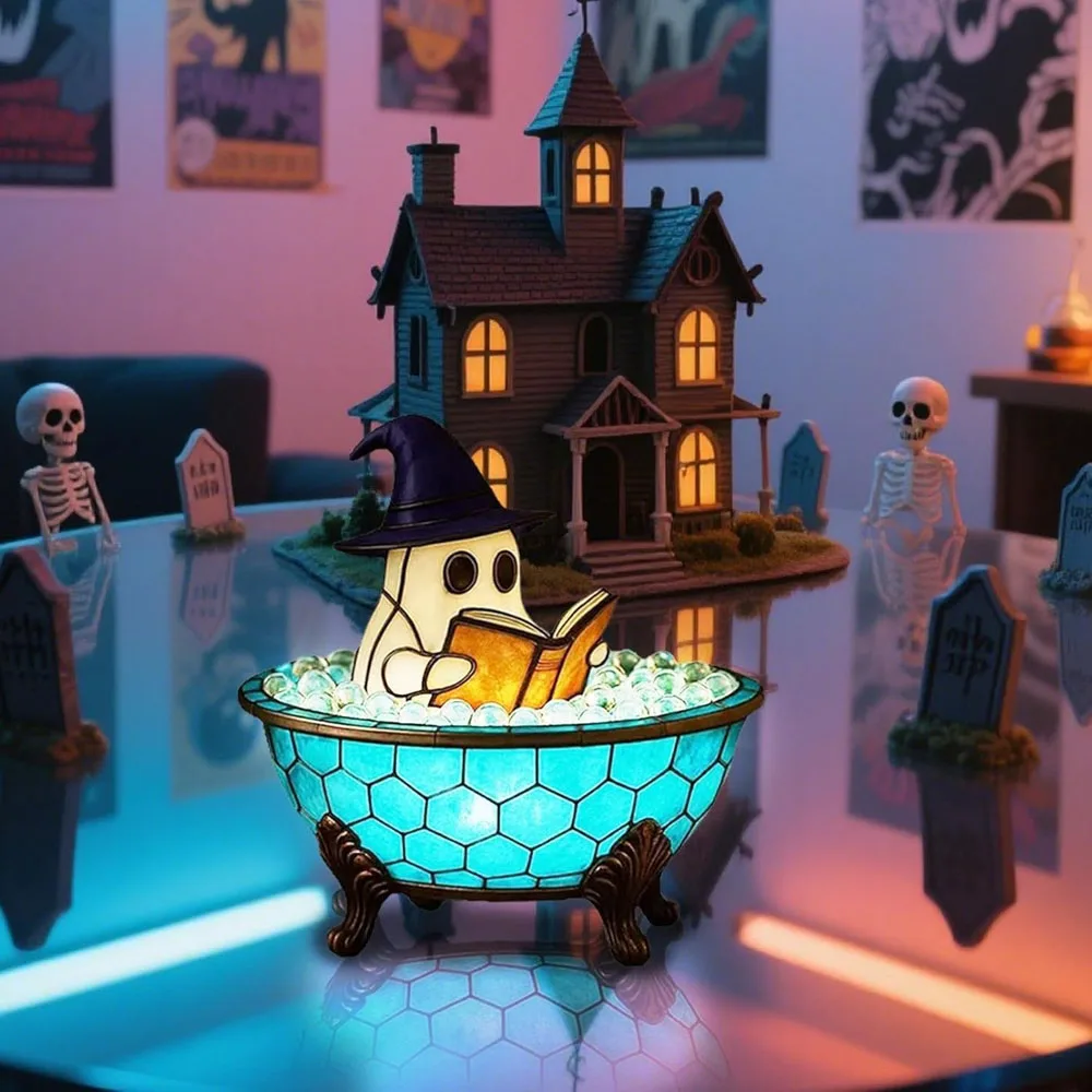 Aquarium Zombie - Lampada da bagno a bolle fantasma