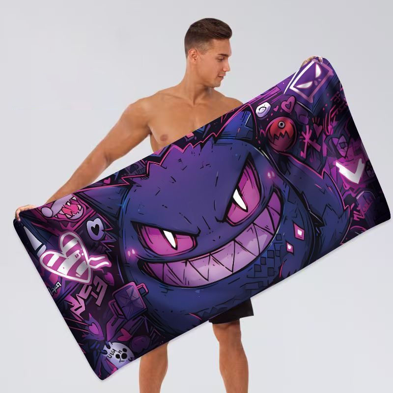Aquarium Zombie - Asciugamano da Spiaggia Potdemiel Pokémon Gengar,