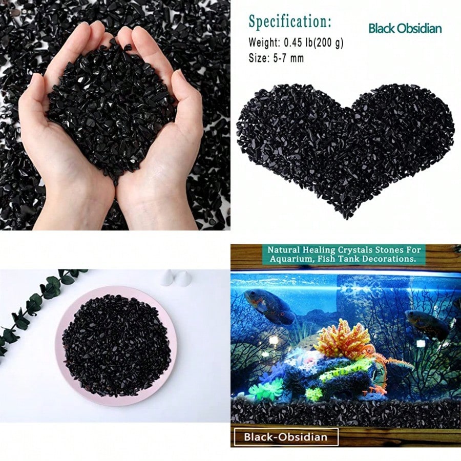Cristalli di quarzo e ossidian - Planted Aquarium With Rocks recensione e prezzo