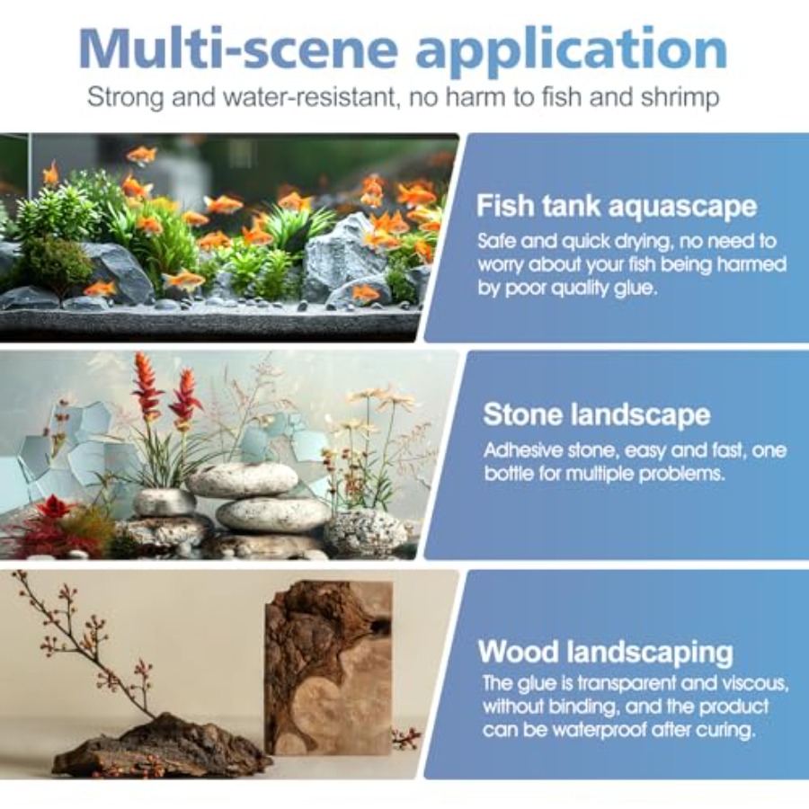 Colla per acquari, colla super - Aquarium Planted Wood recensione e prezzo